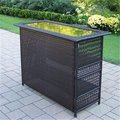 Oakland Living Corporation Oakland Living 90053-BT-CF 50 x 23 in. Elite Resin Wicker Outdoor Bar Table; Coffee 90053-BT-CF